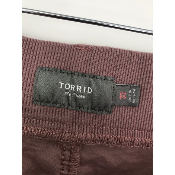 Torrid Bermuda Stretch Poplin Mid-Rise Short Mauve Size 30 NEW - Picture 5 of 7